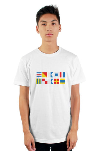 "COAST GUARD" Nautical Flag T-Shirt