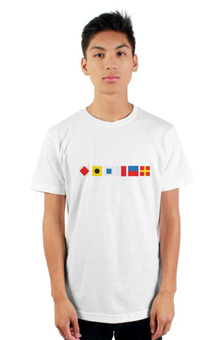 "FISHER" Nautical Flag T-Shirt
