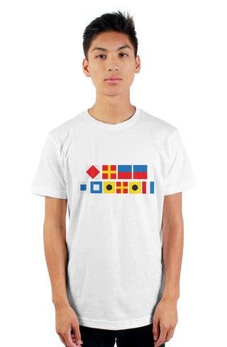 "FREE SPIRIT" Nautical Flag T-Shirt
