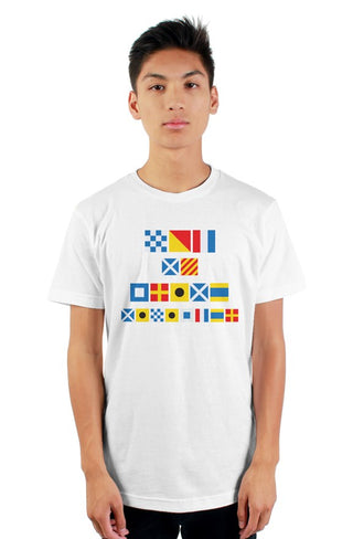 "NOT MY PRIME MINISTER" Nautical Flag T-Shirt