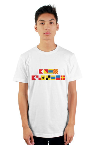 "BODY BUILDER" Nautical Flag T-Shirt