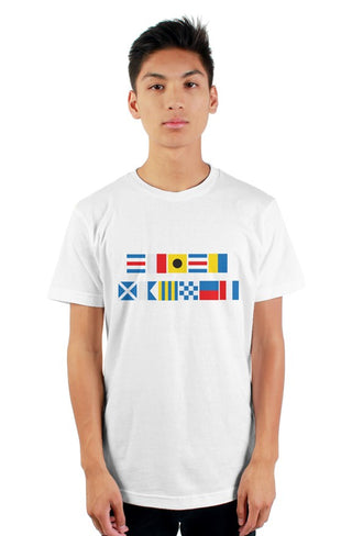 "CHICK MAGNET" Nautical Flag T-Shirt