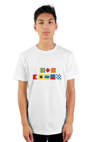 "GFY BIDEN" Nautical Flag T-Shirt
