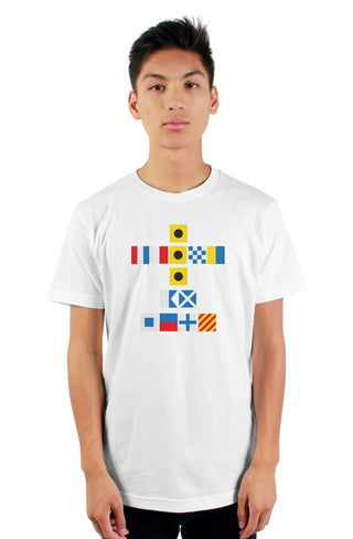 "I THINK I AM SEXY" Nautical Flag T-Shirt