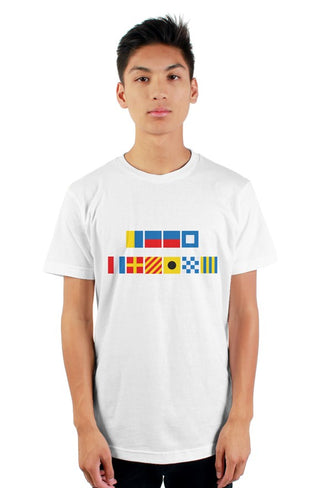 "KEEP TRYING" Nautical Flag T-Shirt