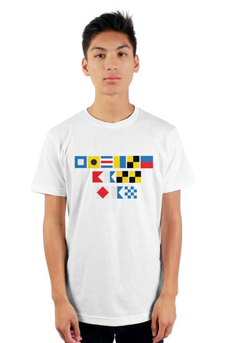 "PICKLEBALL FAN" Nautical Flag T-Shirt