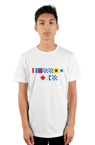 "TENNIS FAN" Nautical Flag T-Shirt