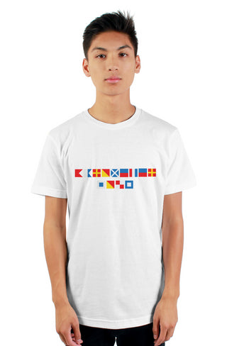 "BAROMETER SOUP" Nautical Flag T-Shirt