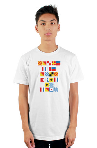 "YOURE THE ONLY BAIT IN TOWN" Nautical Flag T-Shirt
