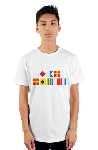 "FAR RIGHT" Nautical Flag T-Shirt