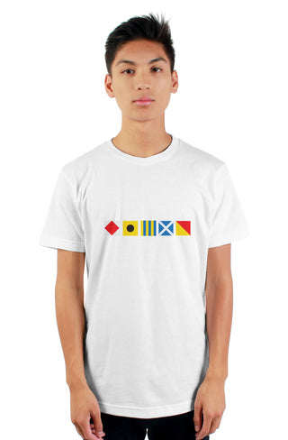 "FIGMO" Nautical Flag T-Shirt
