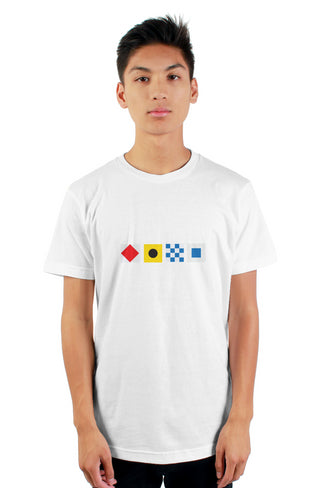 "FINS" Nautical Flag T-Shirt