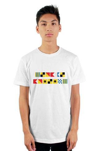 "GLOBAL BOILING" Nautical Flag T-Shirt