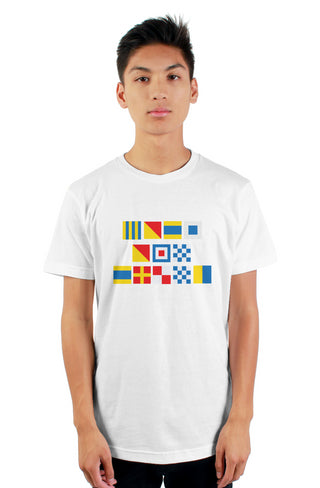 "GODS OWN DRUNK" Nautical Flag T-Shirt