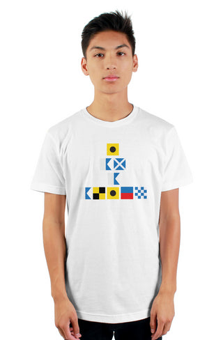 "I AM A ALIEN" Nautical Flag T-Shirt