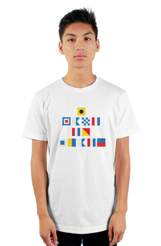 "I WANT TO SKATE" Nautical Flag T-Shirt