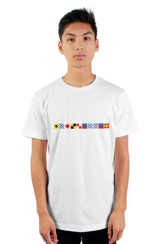 "INFLUENCER" Nautical Flag T-Shirt