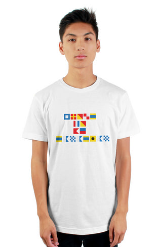"PROUD TO BE CANADIAN" Nautical Flag T-Shirt