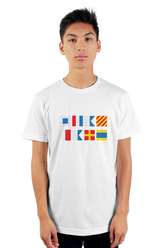 "STAY HARD" Nautical Flag T-Shirt