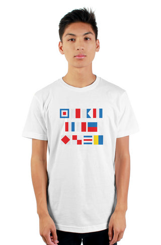 "WHAT THE FUCK" Nautical Flag T-Shirt